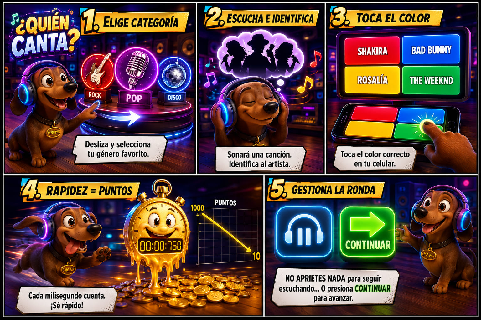 Instrucciones Quién Canta